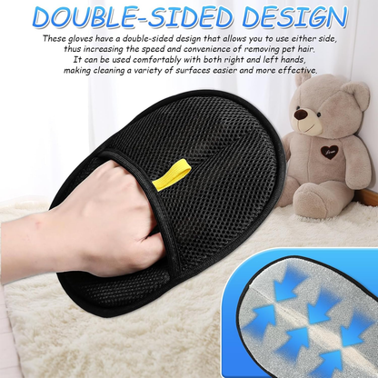 🐾 Pet Hair Removal Gloves | Reusable Grooming Gloves for Dogs & Cats