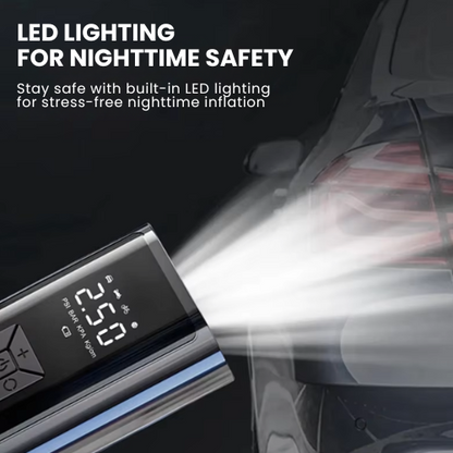 🚗 Portable Tire Inflator – Cordless Rechargeable Air Pump ⚡