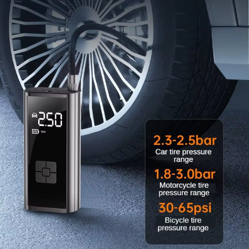🚗 Portable Tire Inflator – Cordless Rechargeable Air Pump ⚡