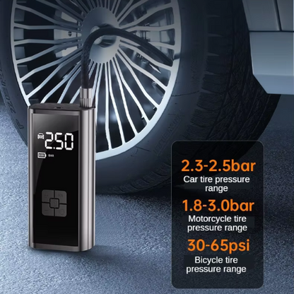 🚗 Portable Tire Inflator – Cordless Rechargeable Air Pump ⚡
