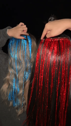 ✨ Sparkle Hair Tinsel Bundles: 6-Pack for $9.98 | Glitter Hair Extensions