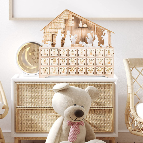 📆Wooden calendar of the birth of Jesus