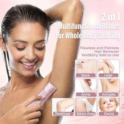 💥Buy expensive refund  ✨2-in-1 Painless Bikini Hair Trimmer