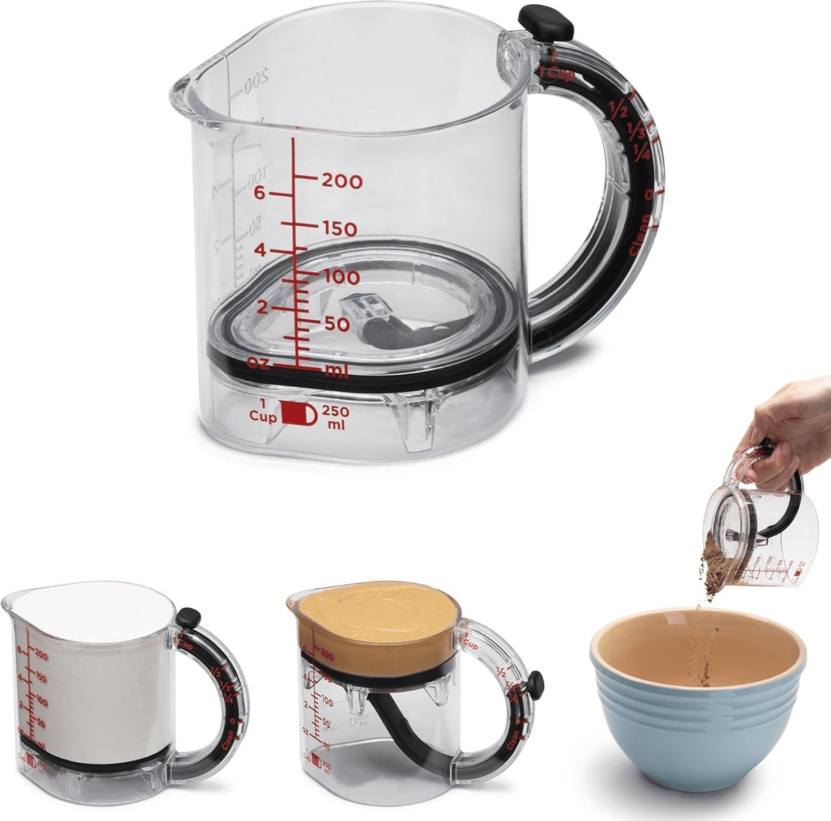 ✨4-in-1 Adjustable Measuring Cup  😱Money back guarantee if you find it cheaper elsewhere