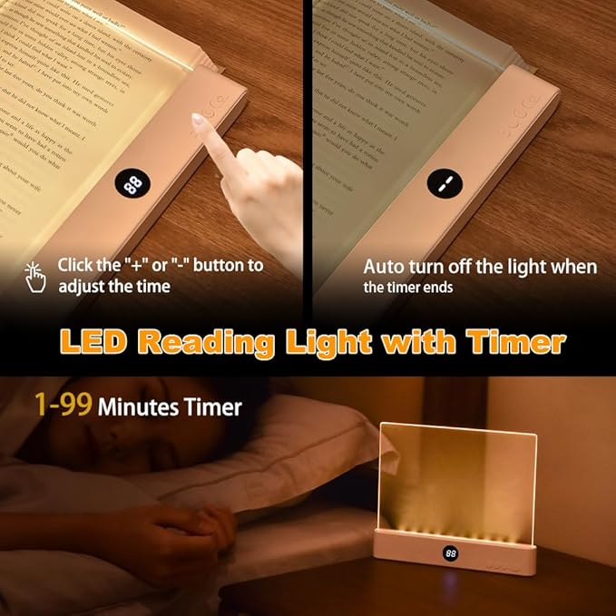【2-in-1 Magic Night Light ✨】It's Both a Bedside Ambience Lamp AND a Reading Must-Have!