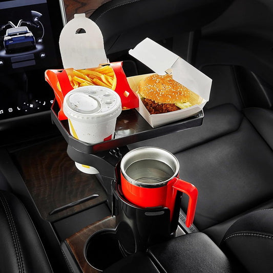 🔥Car Cup Holder Expander. Automotive Cup Attachable Tray with 360° Rotation.Large Cup Holder Adapt Most Regular Cups with 18-40 oz. fit in 2.75-3.25 inch Car Holder