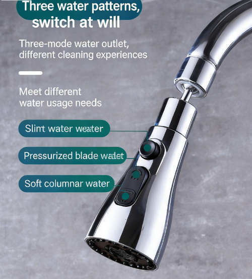 💧🌊 Multi functional booster faucet | 3-speed adjustment | splash proof | rotatable | universal