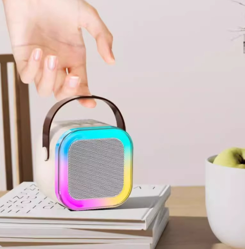 Atmosphere Bluetooth speaker microphone integrated speaker karaoke Bluetooth small speaker color