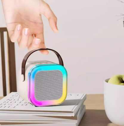 Atmosphere Bluetooth speaker microphone integrated speaker karaoke Bluetooth small speaker color