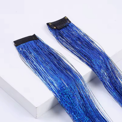 ✨ Sparkle Hair Tinsel Bundles: 6-Pack for $9.98 | Glitter Hair Extensions