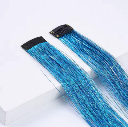 ✨ Sparkle Hair Tinsel Bundles: 6-Pack for $9.98 | Glitter Hair Extensions