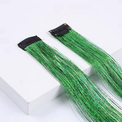 ✨ Sparkle Hair Tinsel Bundles: 6-Pack for $9.98 | Glitter Hair Extensions