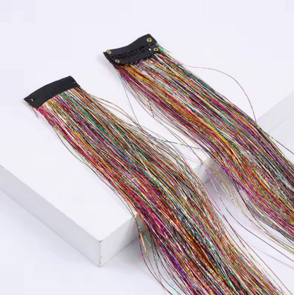 ✨ Sparkle Hair Tinsel Bundles: 6-Pack for $9.98 | Glitter Hair Extensions