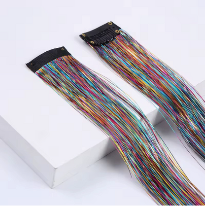 ✨ Sparkle Hair Tinsel Bundles: 6-Pack for $9.98 | Glitter Hair Extensions