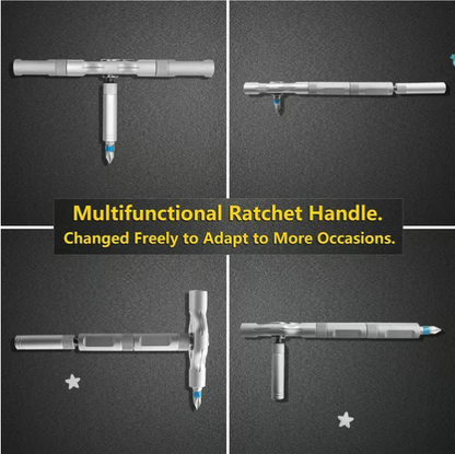 🔥🔥24 in 1 DlY Screwdriver Set Magnetic Compact and Portable Ratchet Screwdriver