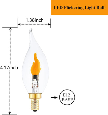 💡LED Flickering Flame Decoration Light Bulbs - 🎄Perfect Ambiance for Christmas