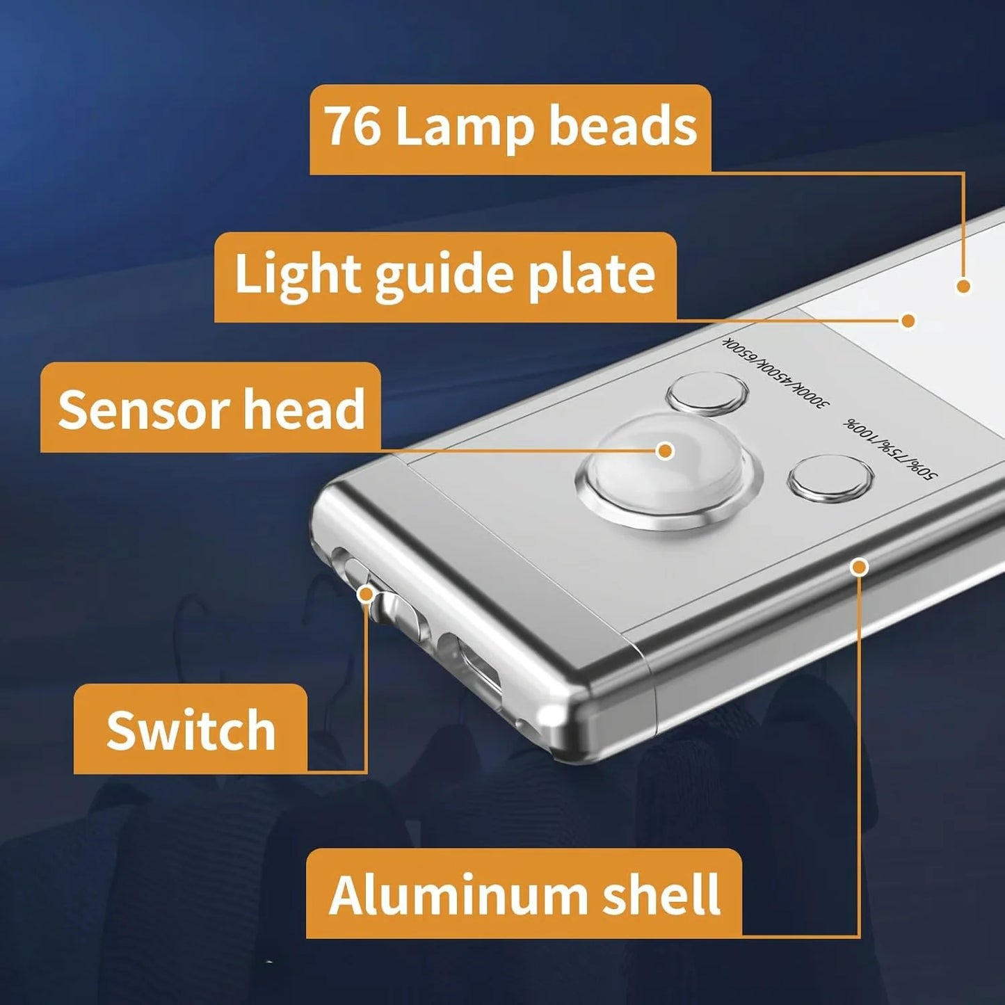 💡Rechargeable Motion Sensor Under Cabinet Lights