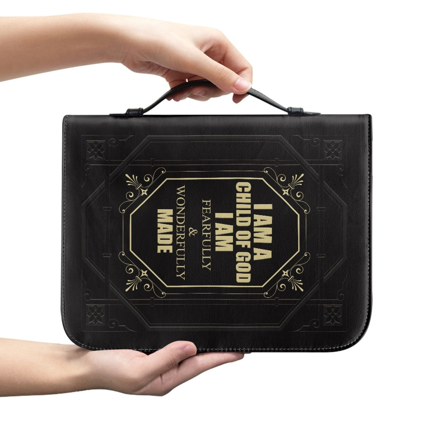 ✨Devout Cross Bible Bag | Comes with Pen Storage, Handle, and Zipper Pocket