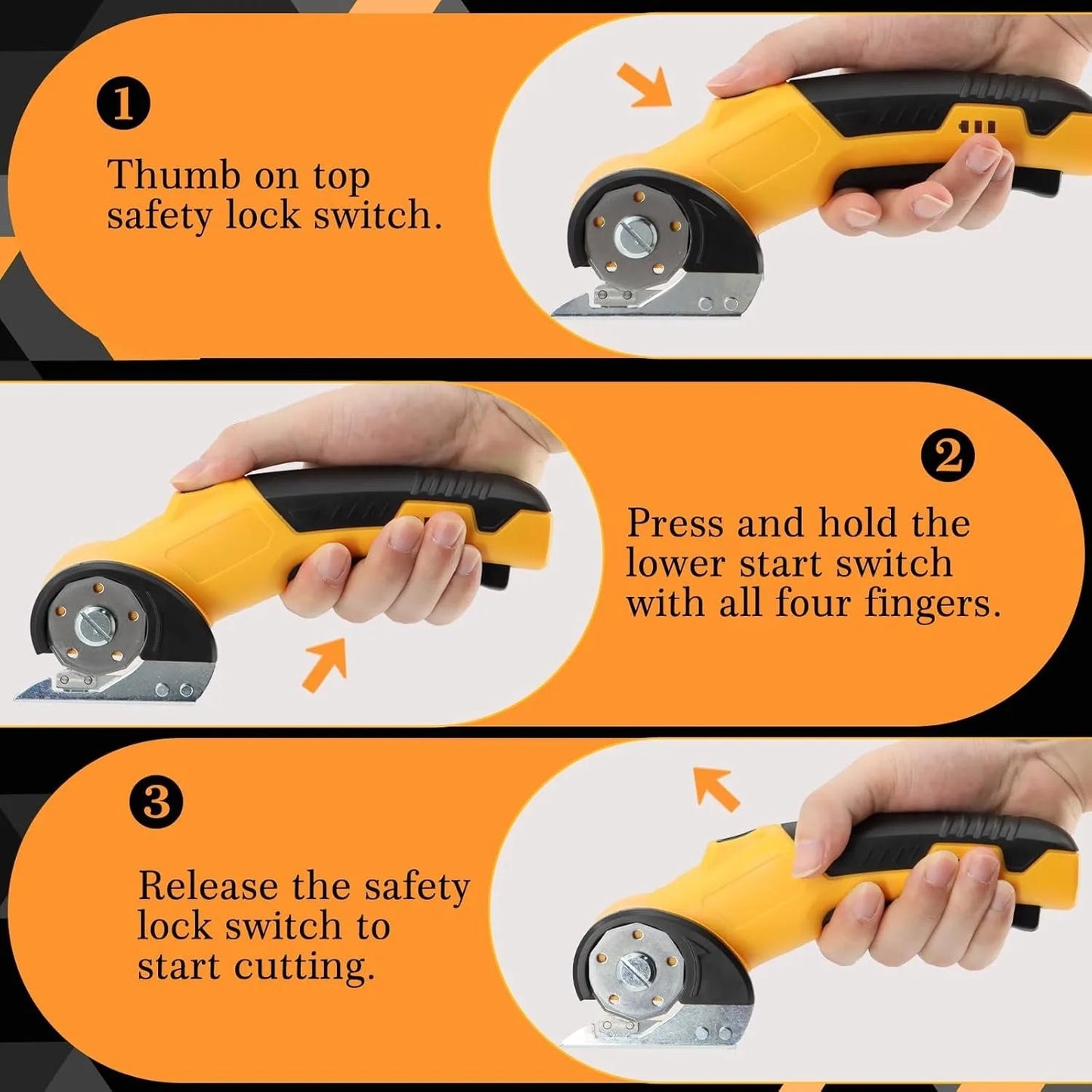 Cordless electric scissors, electric rotary cutting machine